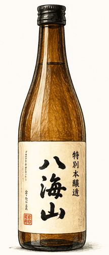Hakkaisan Tokubetsu Junmai sake bottle
