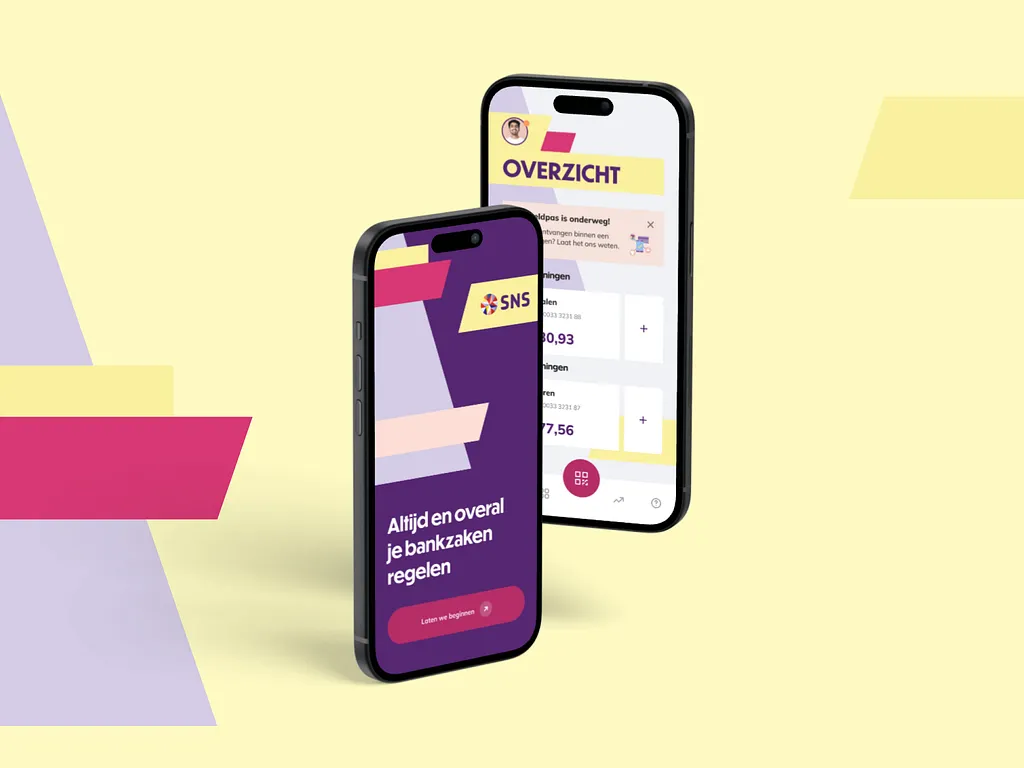 Mockup of app redesign for SNS app