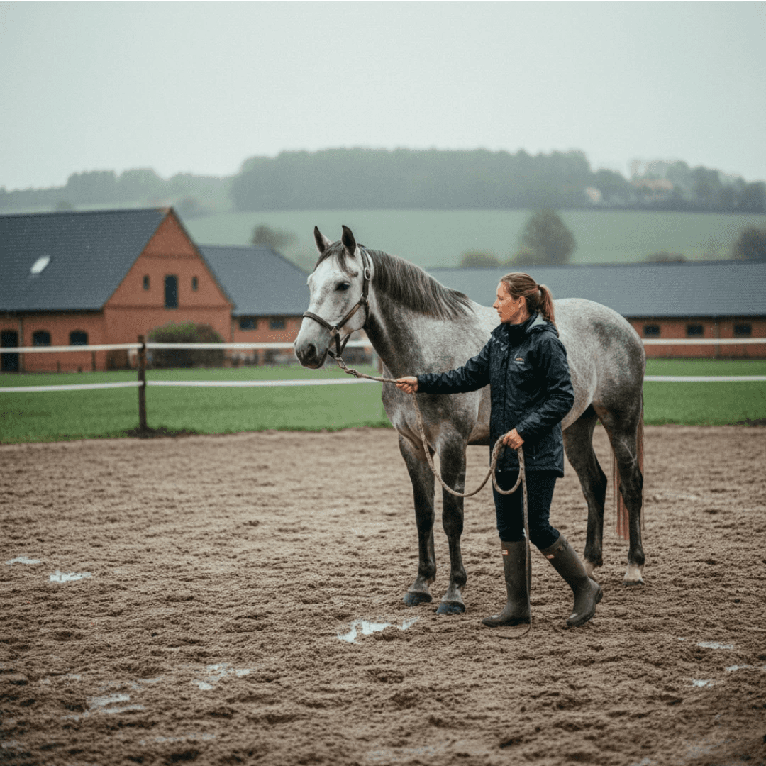 Horse Trainer Outside