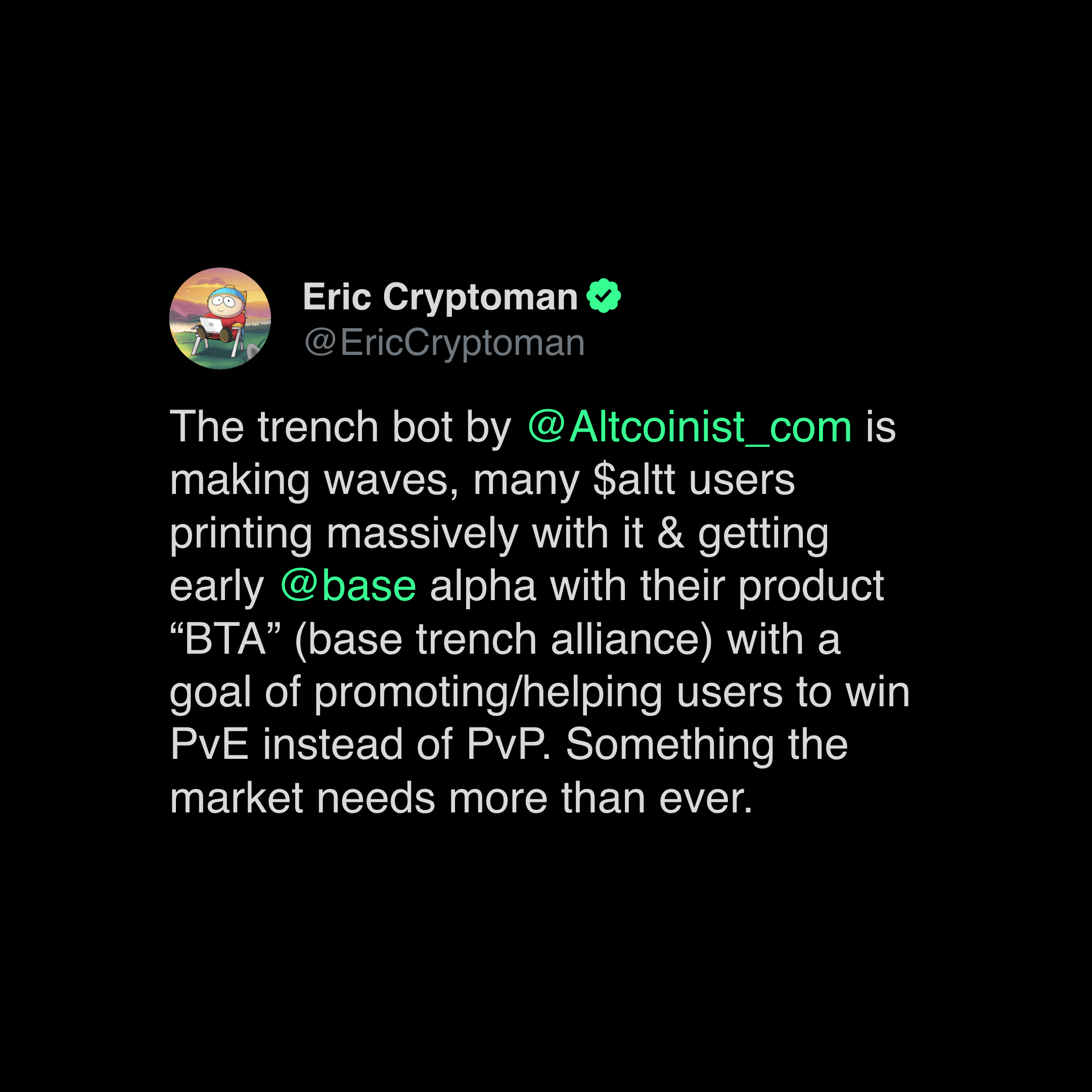 Twitter testimonial screenshot