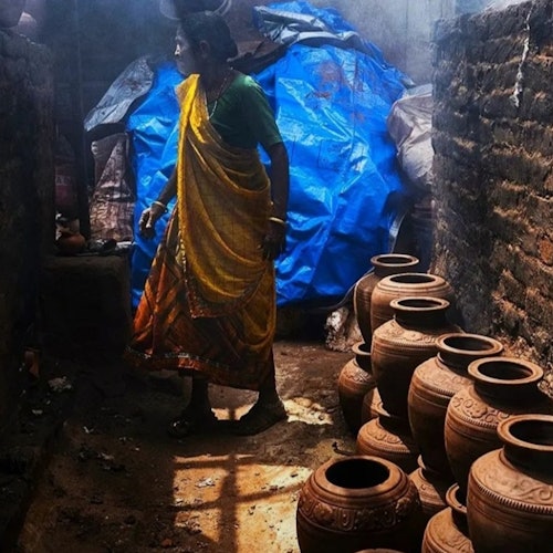 Mumbai: Elefantagrottene og Dharavi-slummen guidet tur + tur-retur transfer billetter i Mumbai