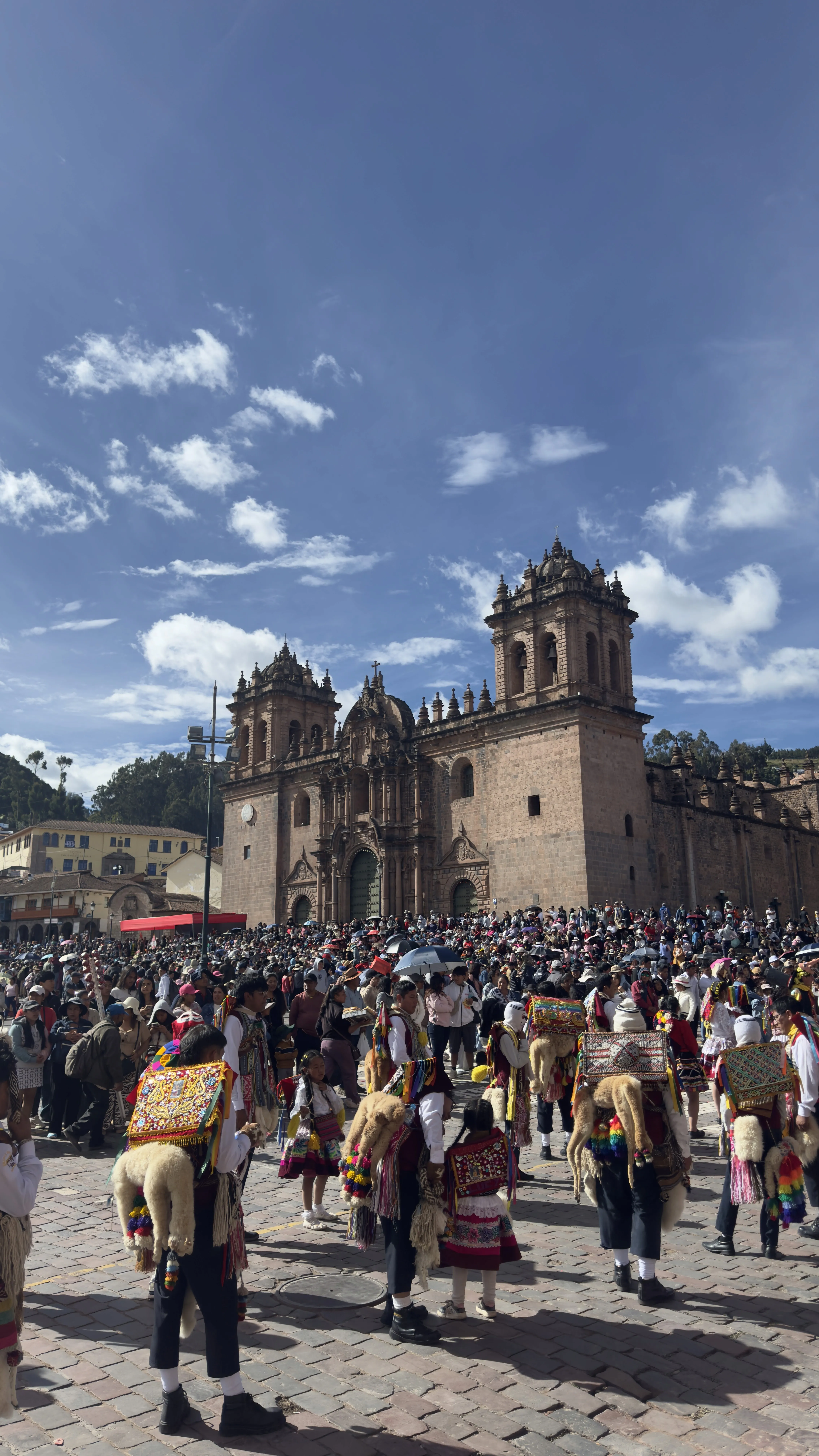 Plaza des armas de Cusco pendant une célébration
