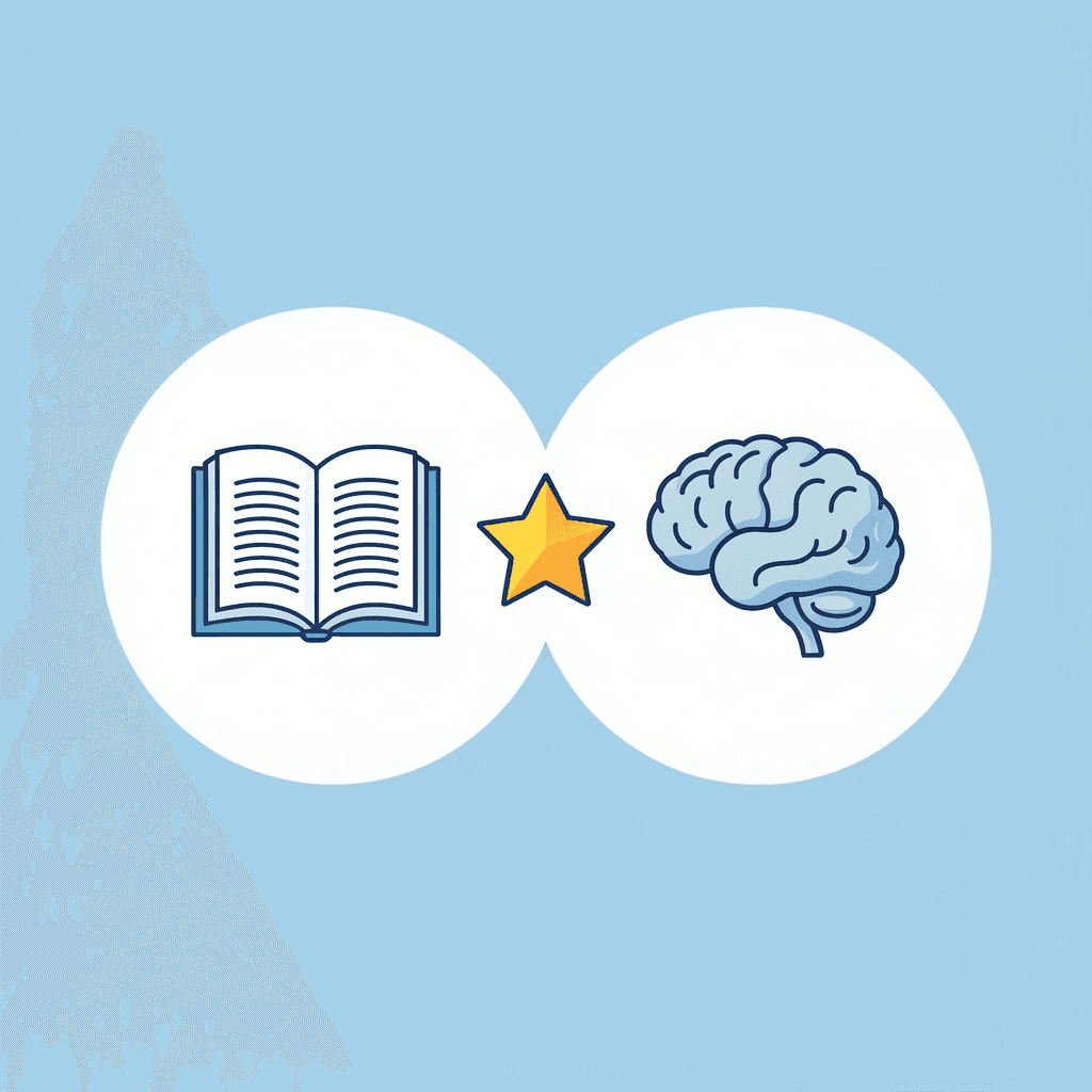 Two overlapping circles showing the intersection of academic skills and Christian values at Noah's Ark Preschool