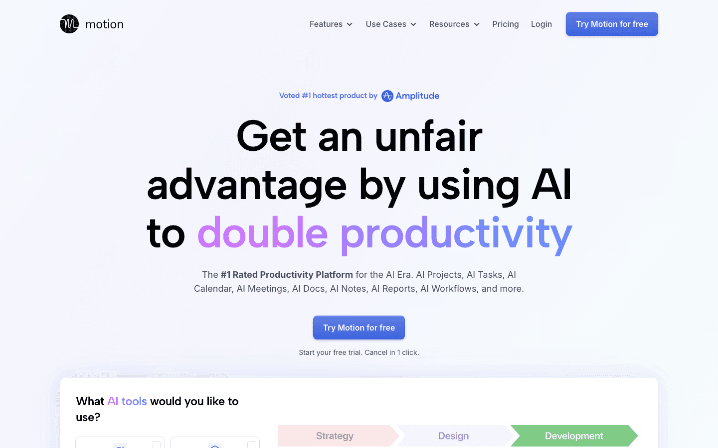 Motion website screenshot