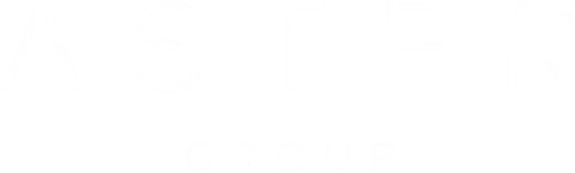 Aster Group logo.