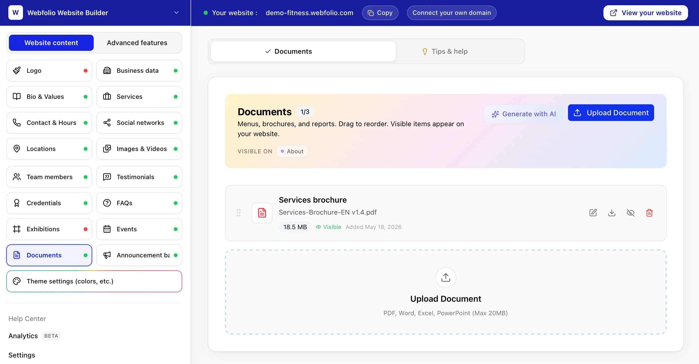App screenshot