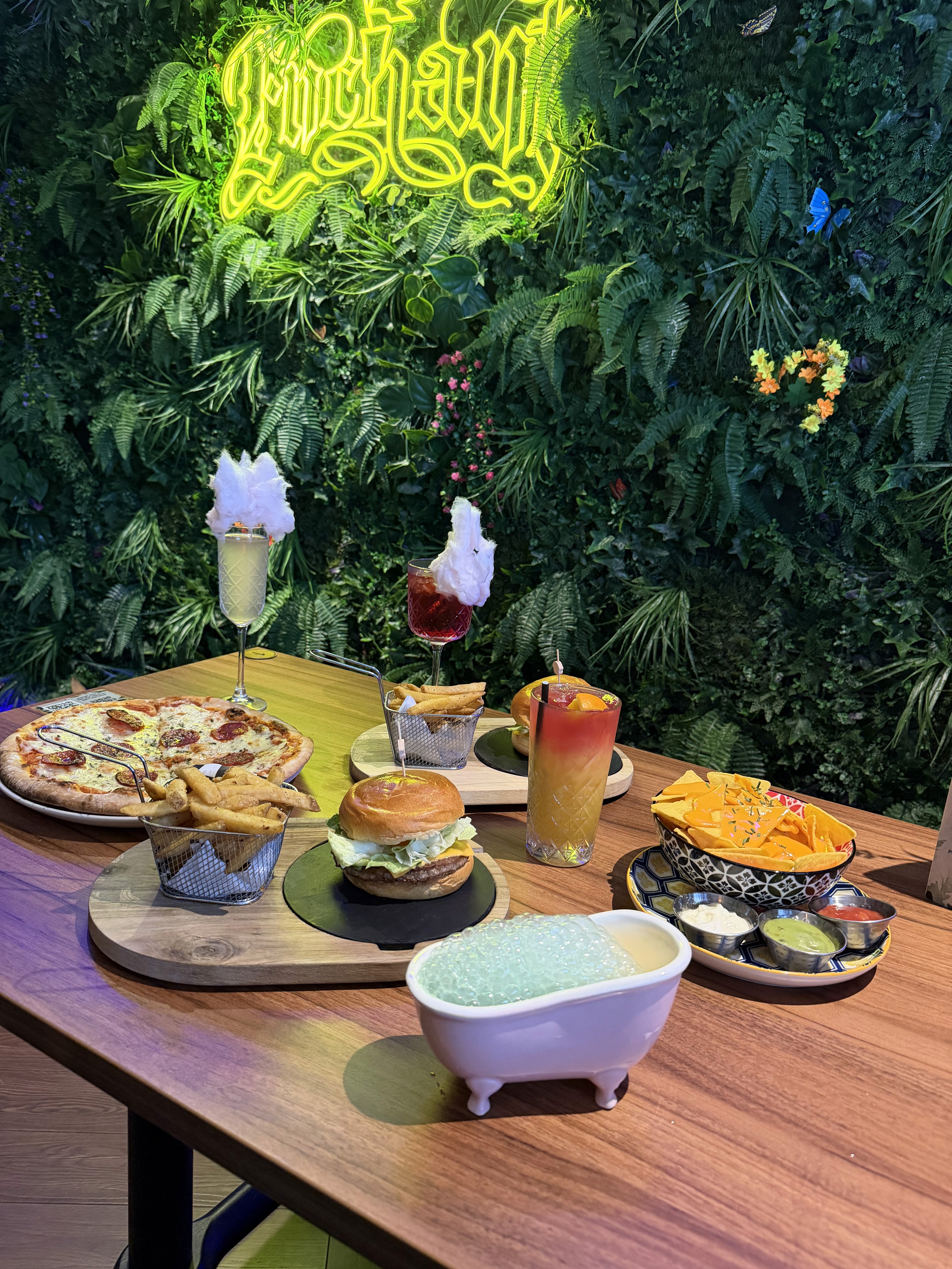 fruit sandwich on a blue ceramic plate