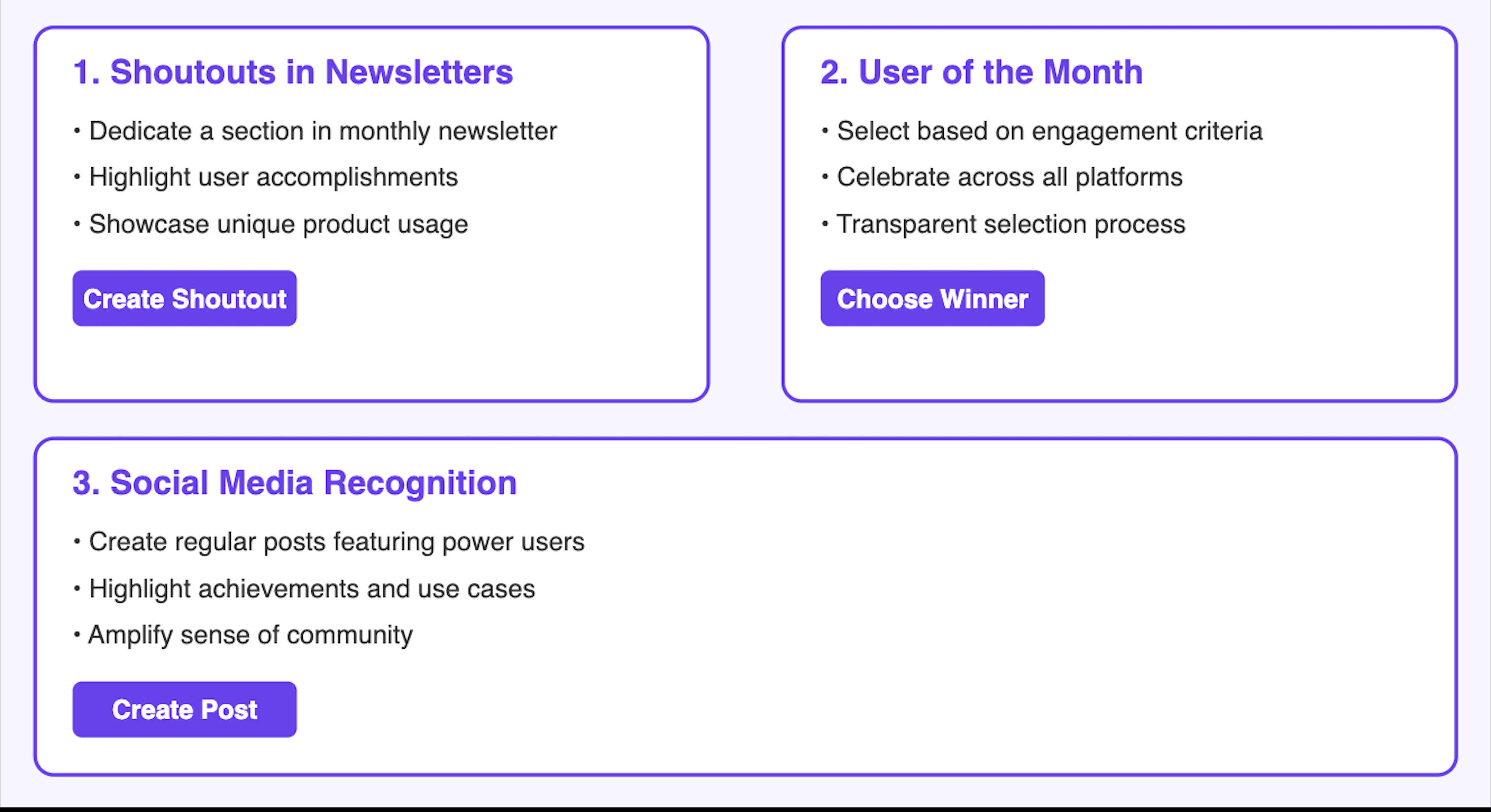 Recognition programs