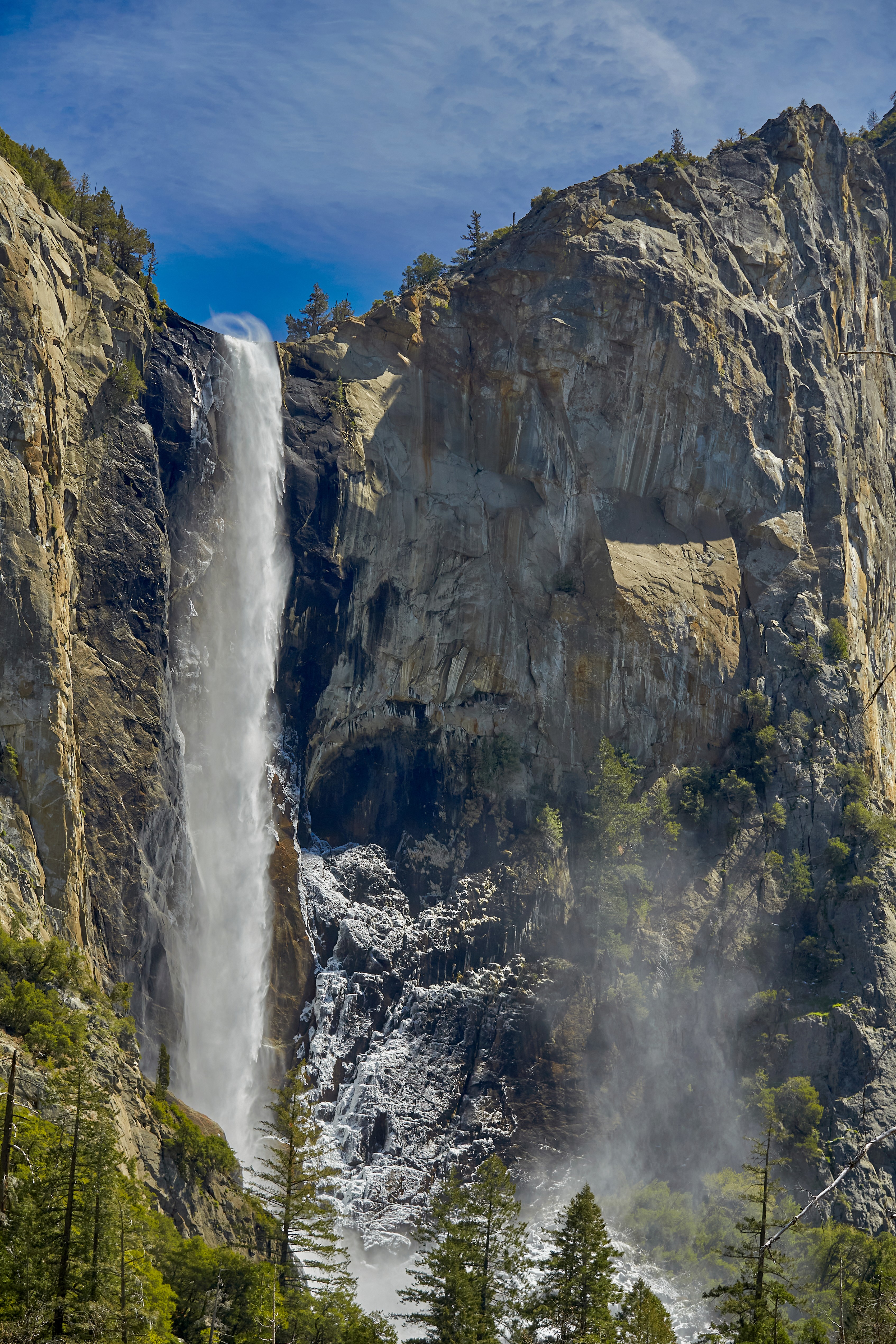 Image of waterfall at Yosemite National Park, USA, travel photographer Paul Severn