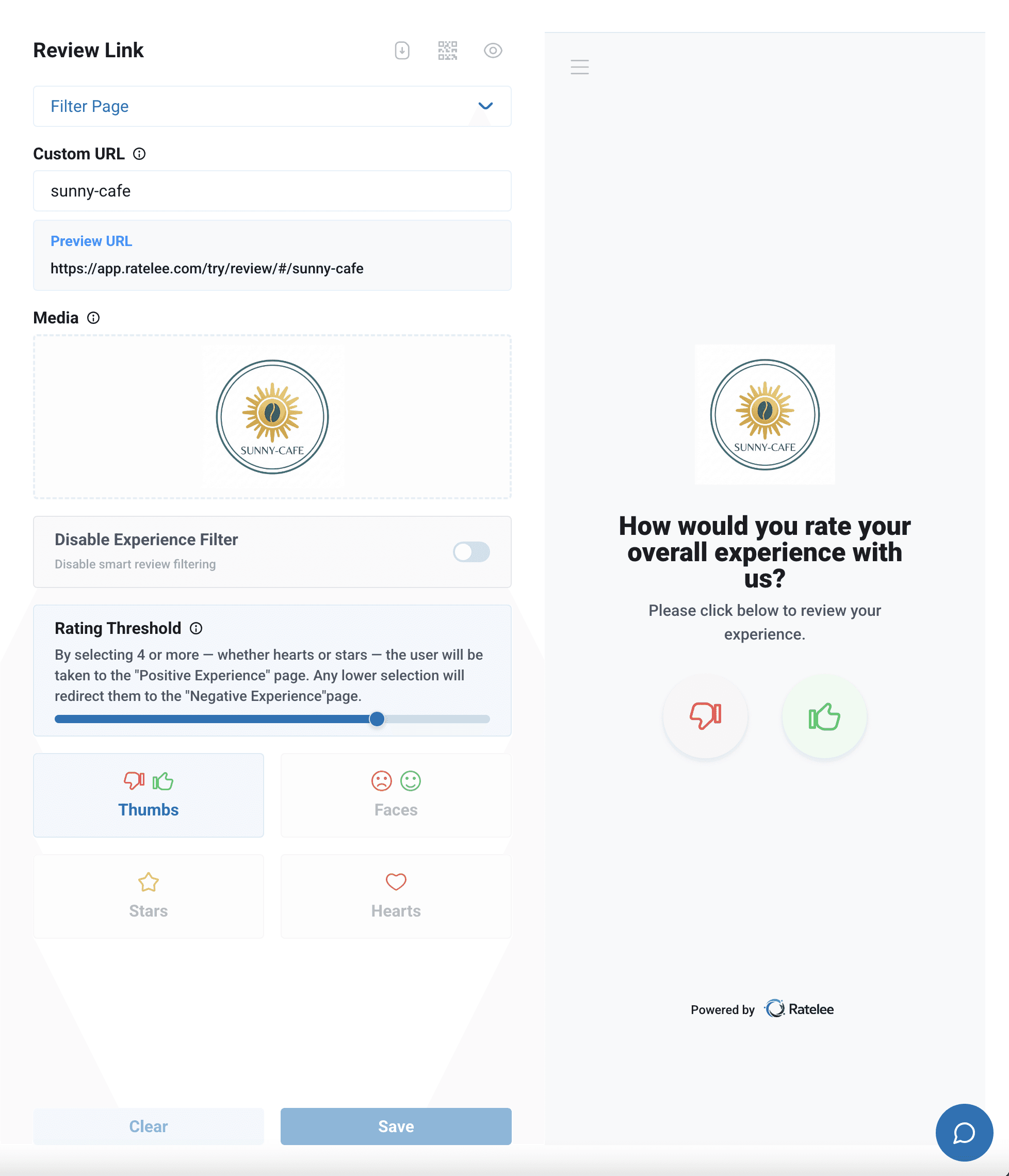 An image of Freelio's project ui