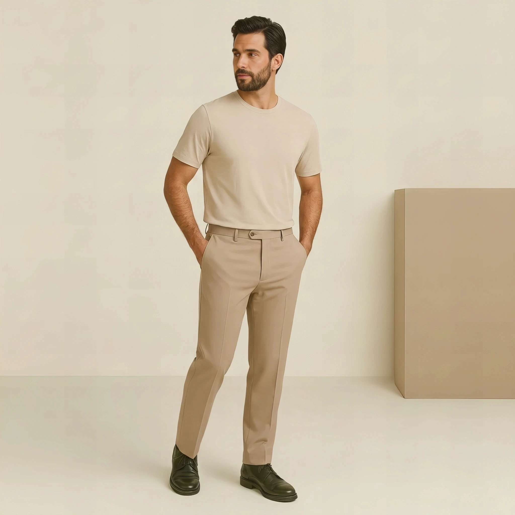 Modern Calm Pant in Warm Sand