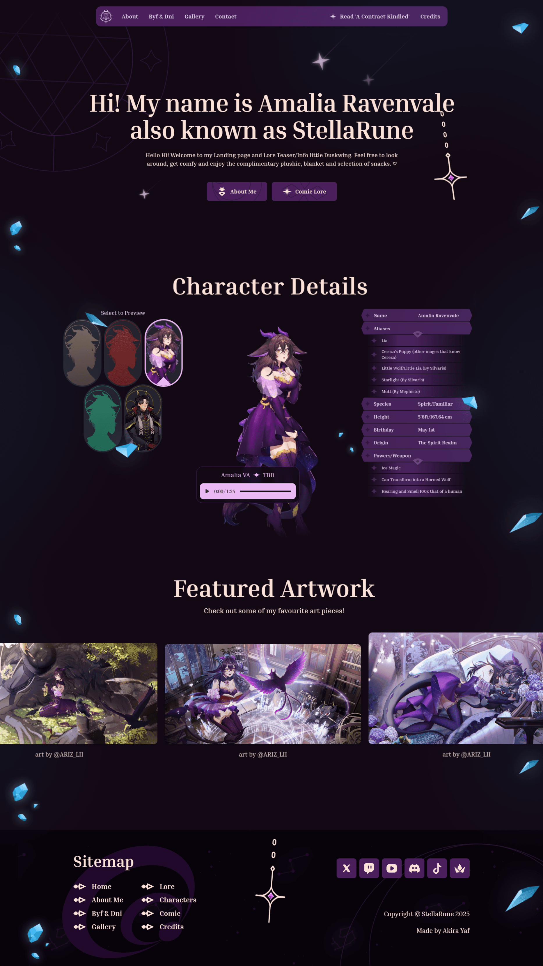 Inspiration for vtuber website design