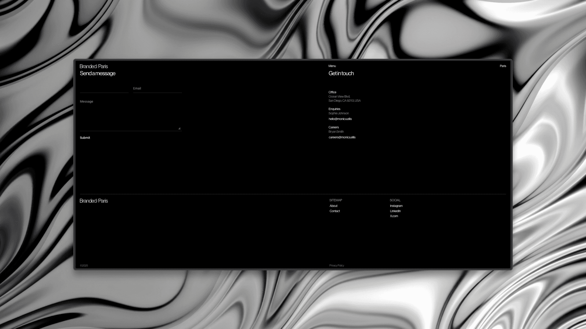 Laptop showing Bloomy UI