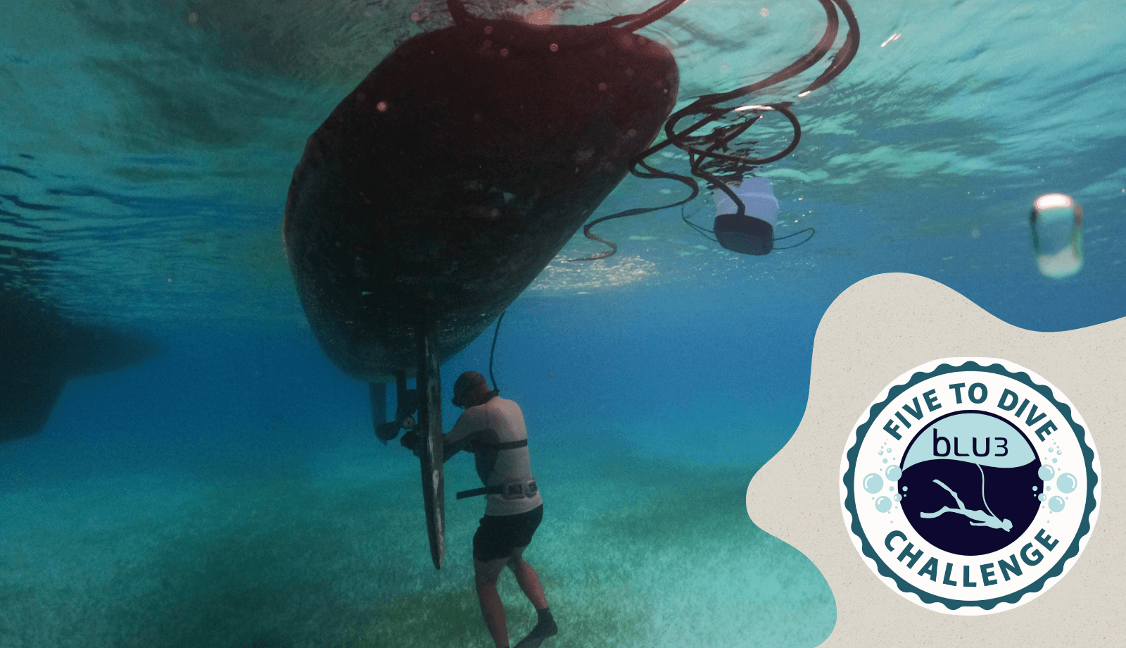 Breathe underwater for boat work