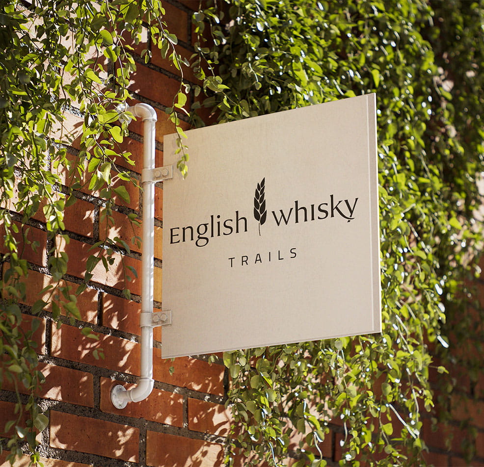 Distillery sign for the English Whiksy Trails