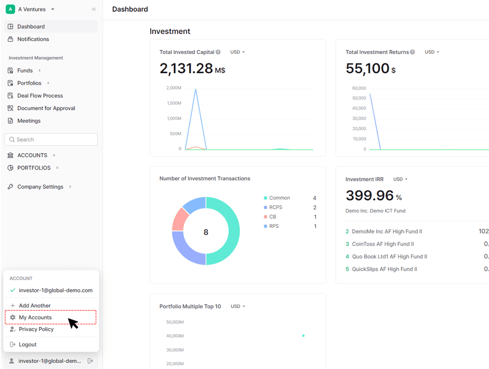 Edit Account Settings