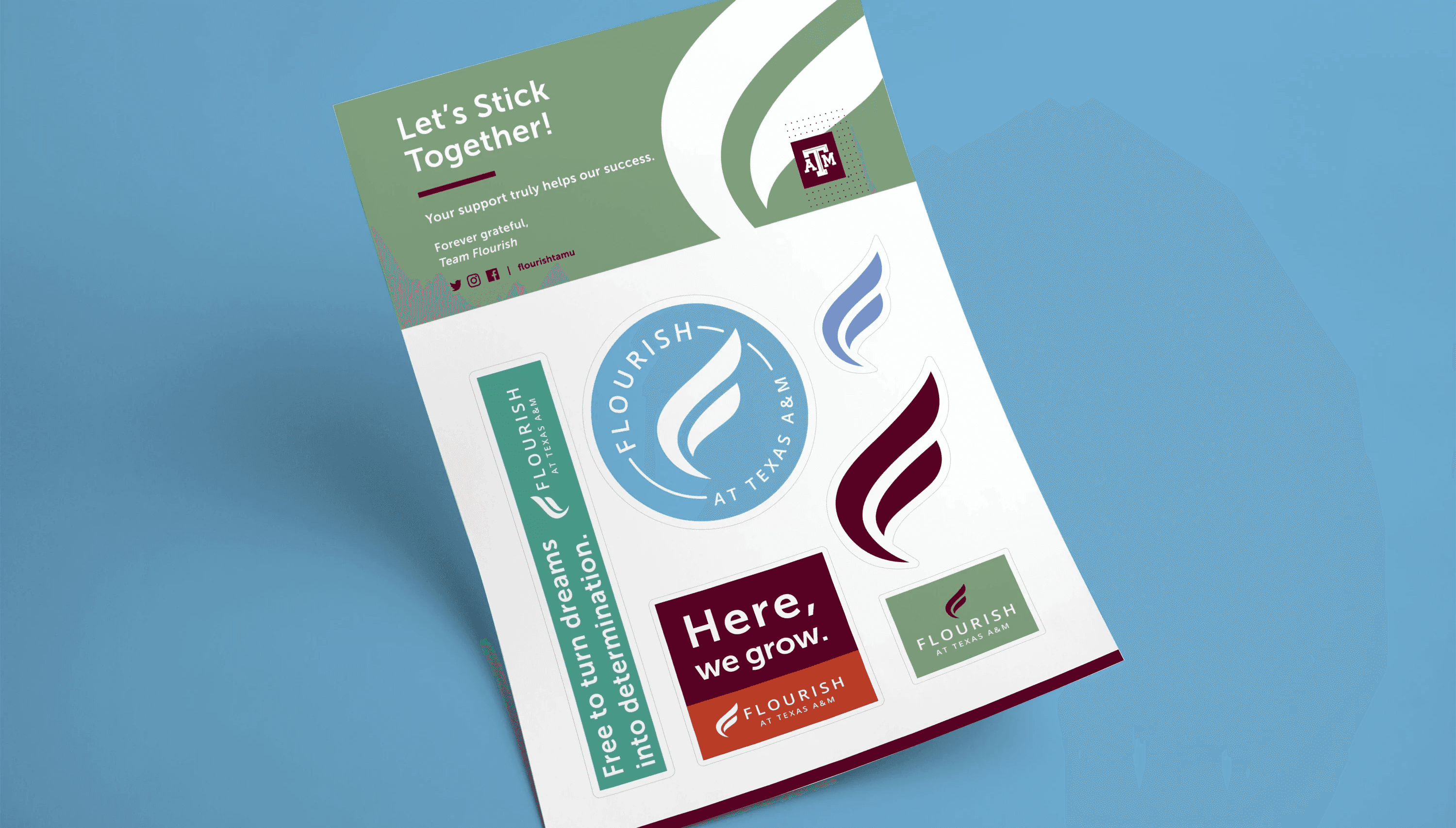 sticker sheet branding logos