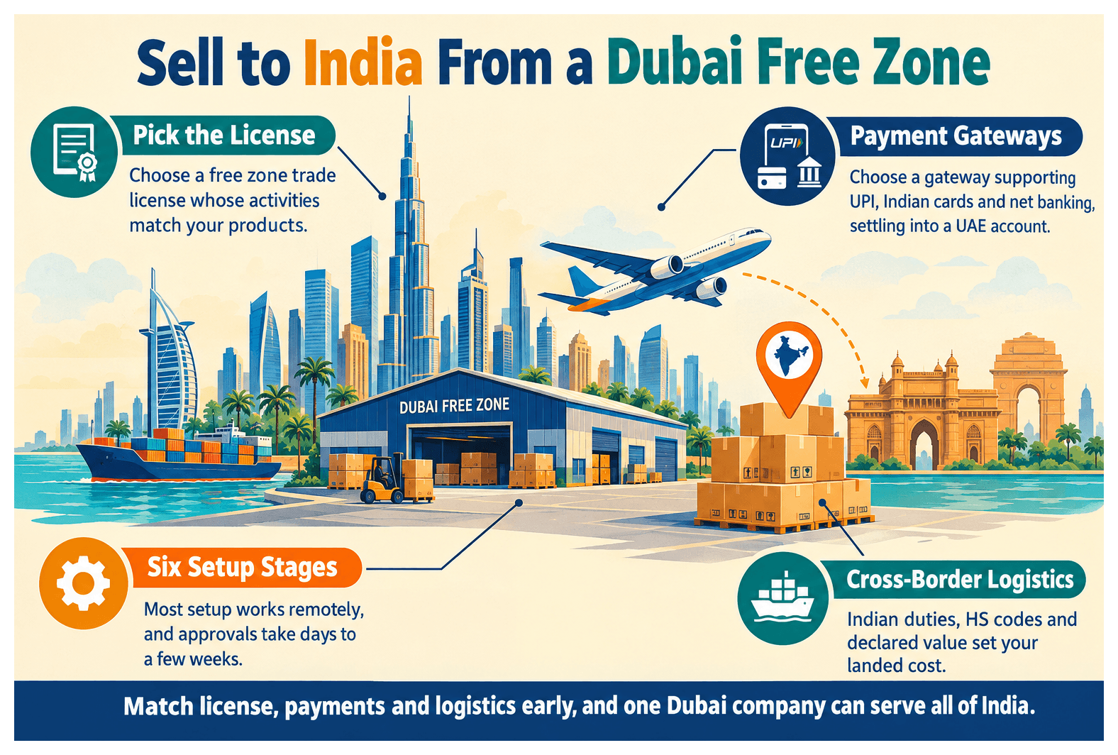 Infographic: Starting an E-Commerce Business in Dubai Targeting India Customers
