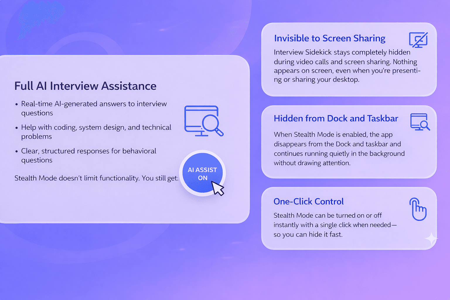 What Users Get with Stealth Mode