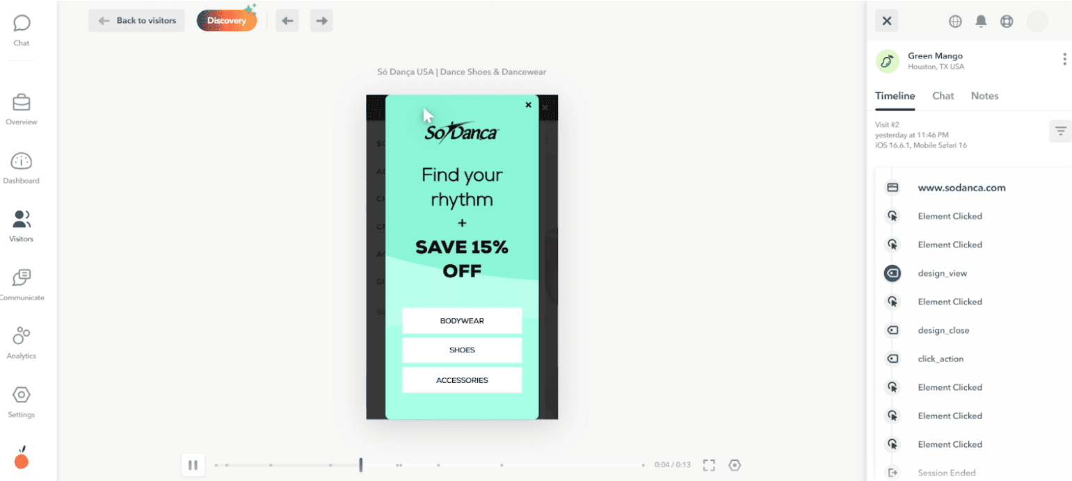 Lucky Orange Session Recordings Survey Engagement