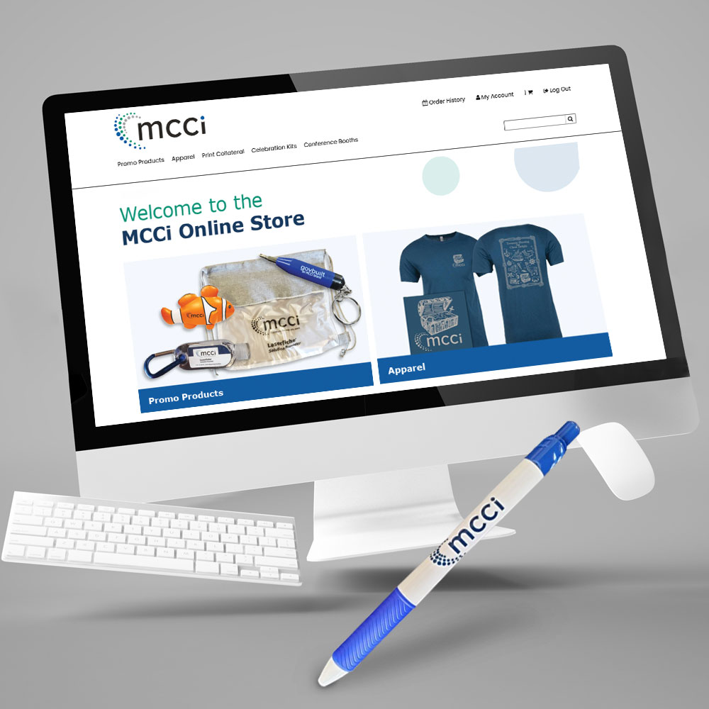 The MCCi corporate estore streamlines management and distribution of apparel, marketing materials and promo items