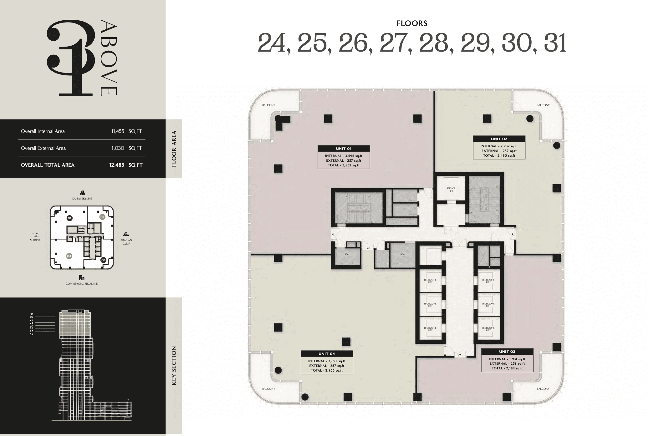 31 Above Floor Plans