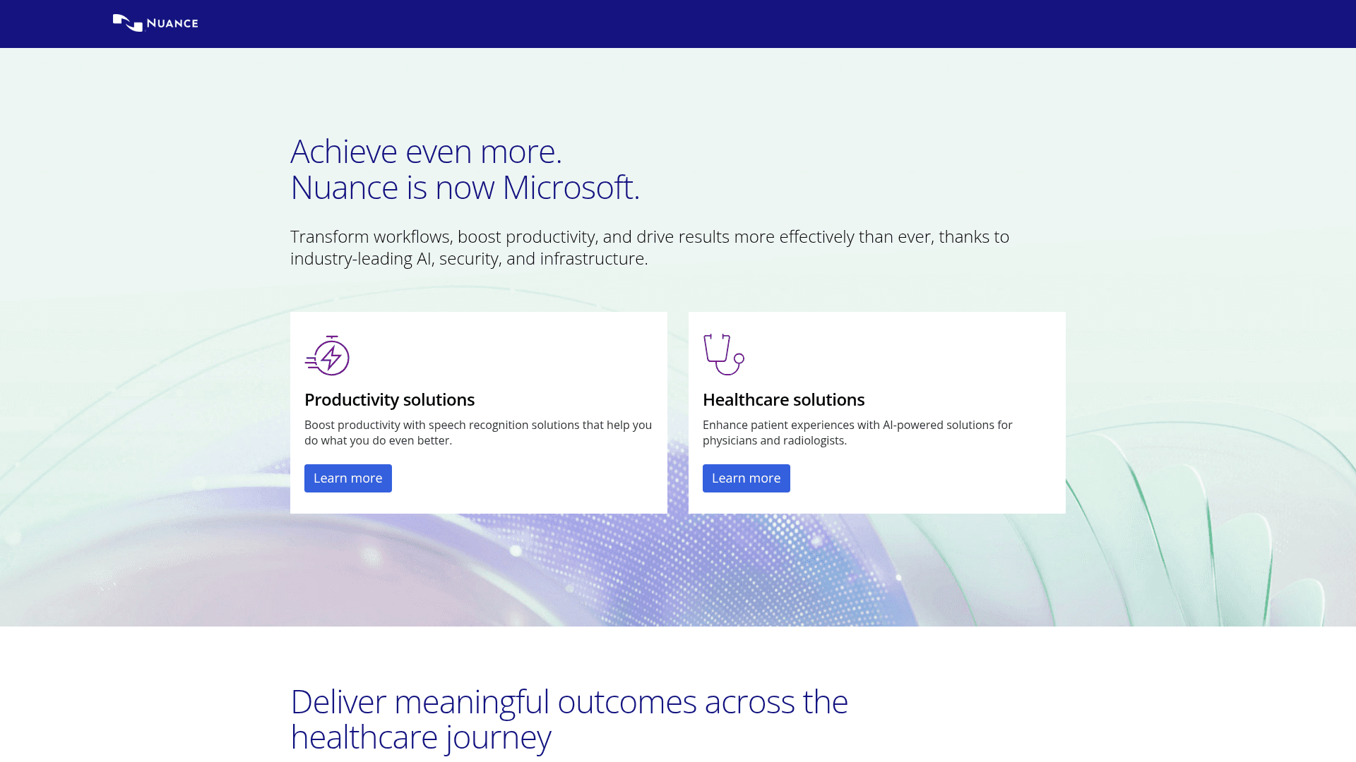 Screenshot of https://dragon.nuance.com/