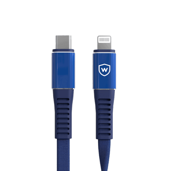 Watti Kaista Lighting to USB-C kaapeli -Sininen