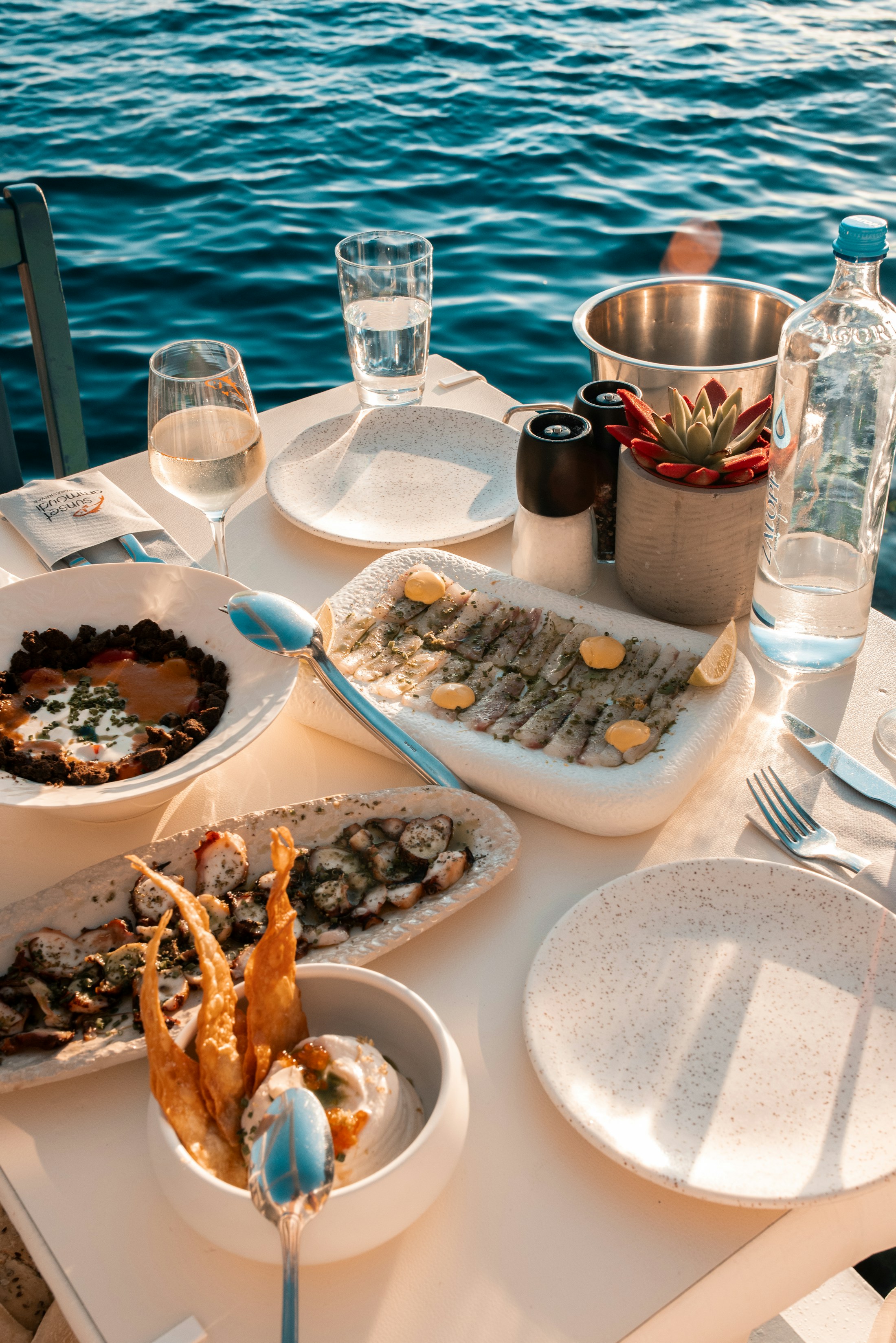 Seafood by the water