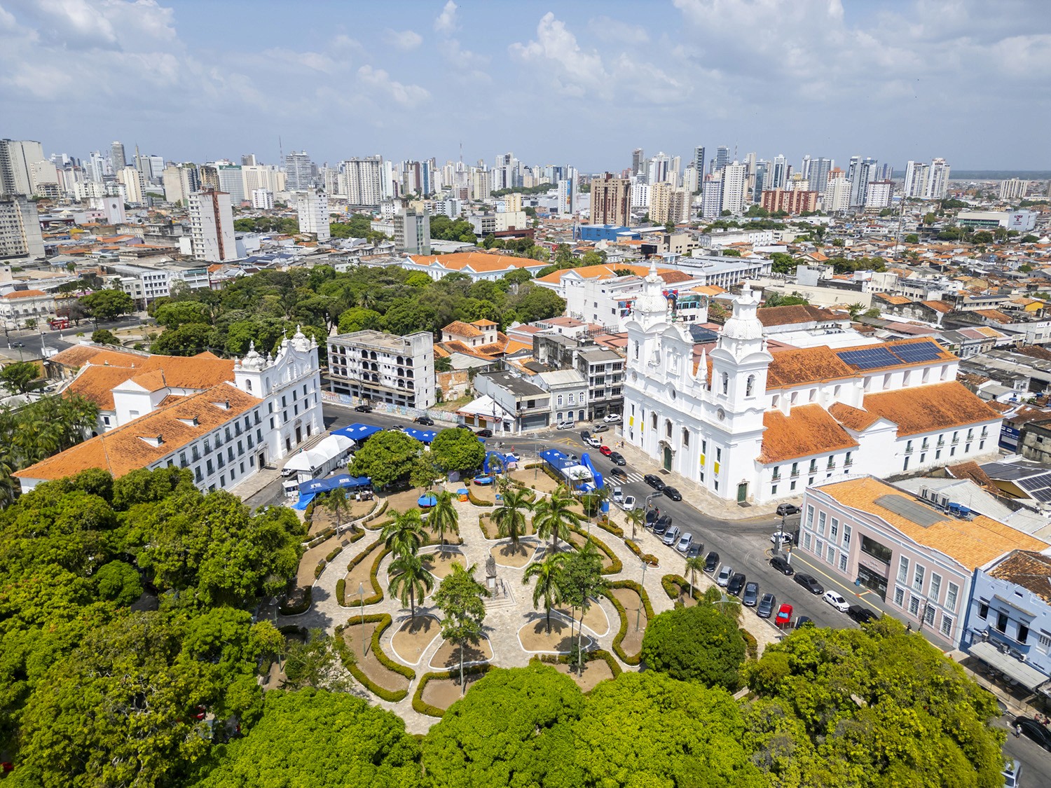 Aerial view of Belem city, PA, Brazil