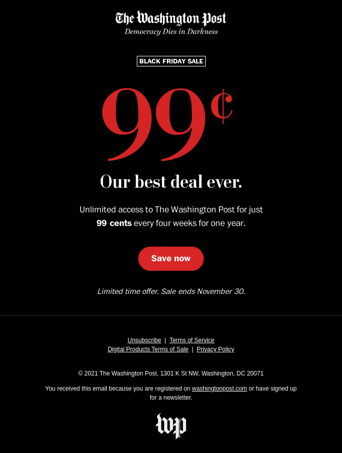 Use urgency and limited time offer messaging to hook customers