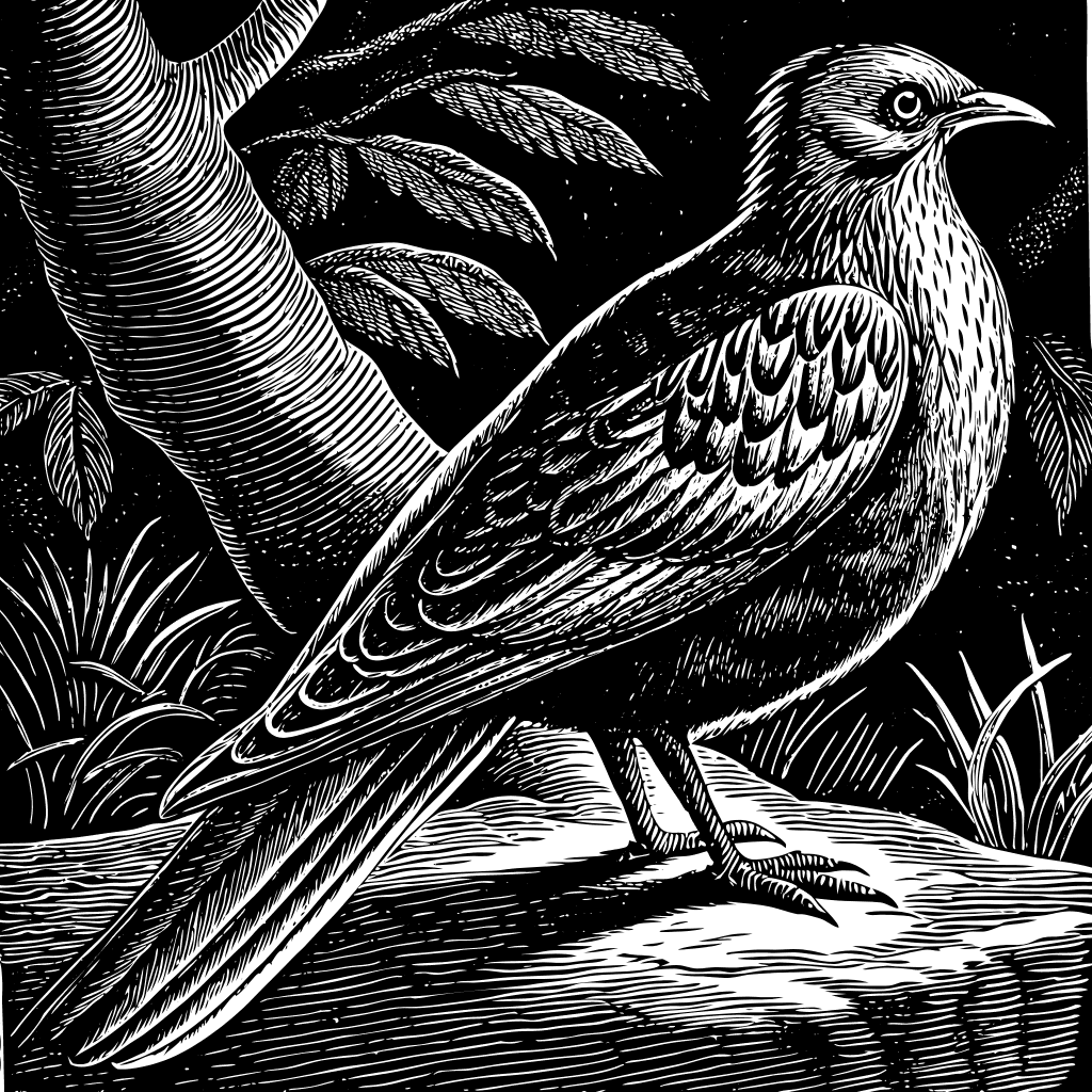 Classic etched illustration details