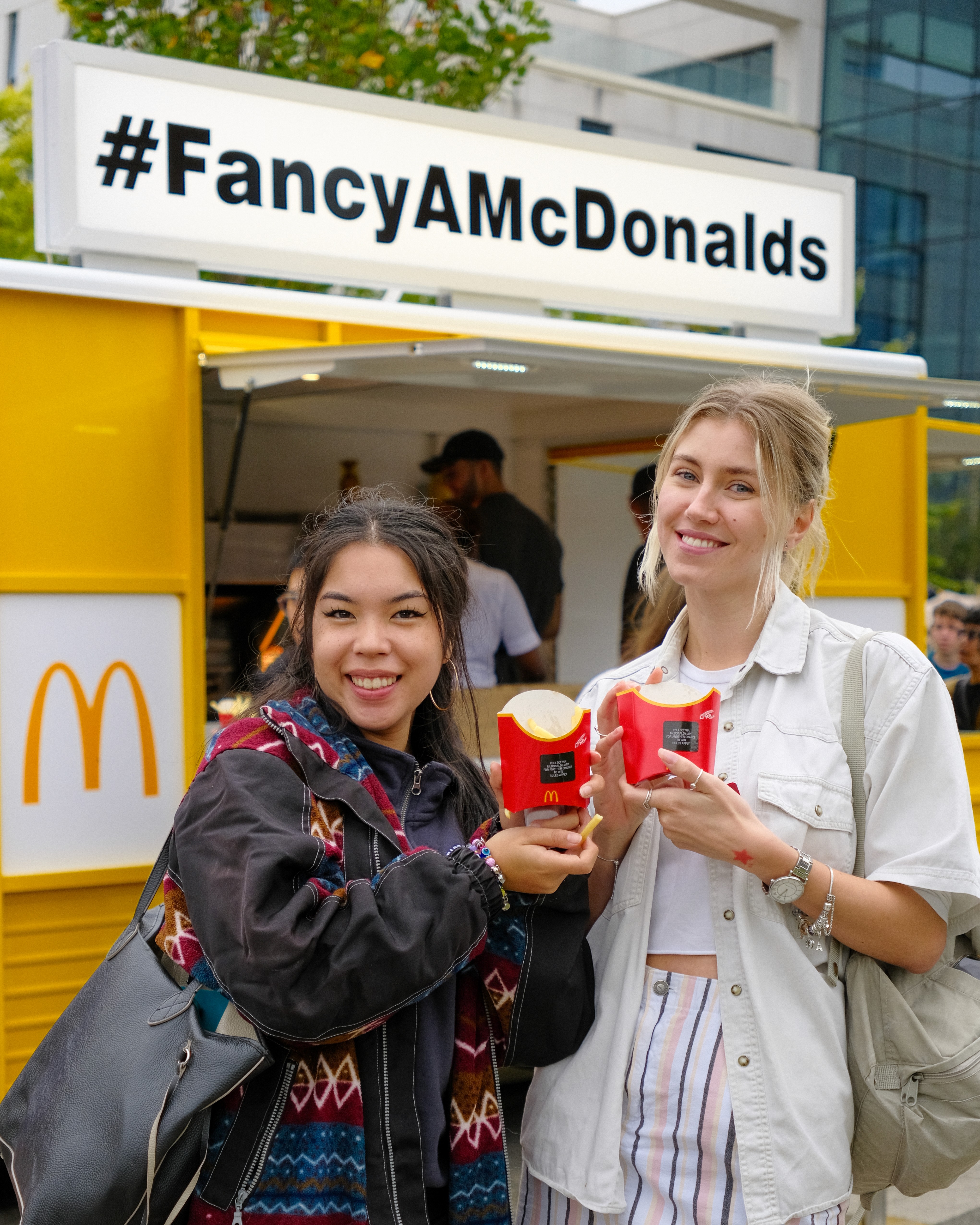 green and pink cardboard boxes