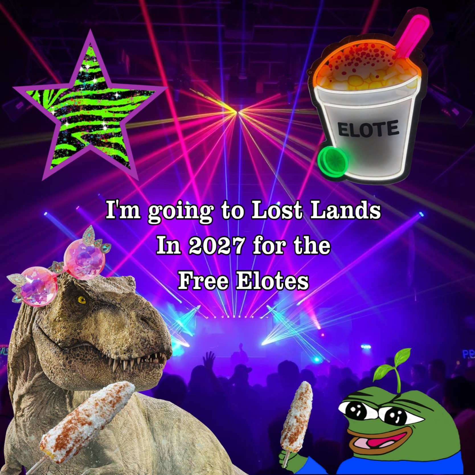 Lost Lands Elote Raver Crew festival flyer