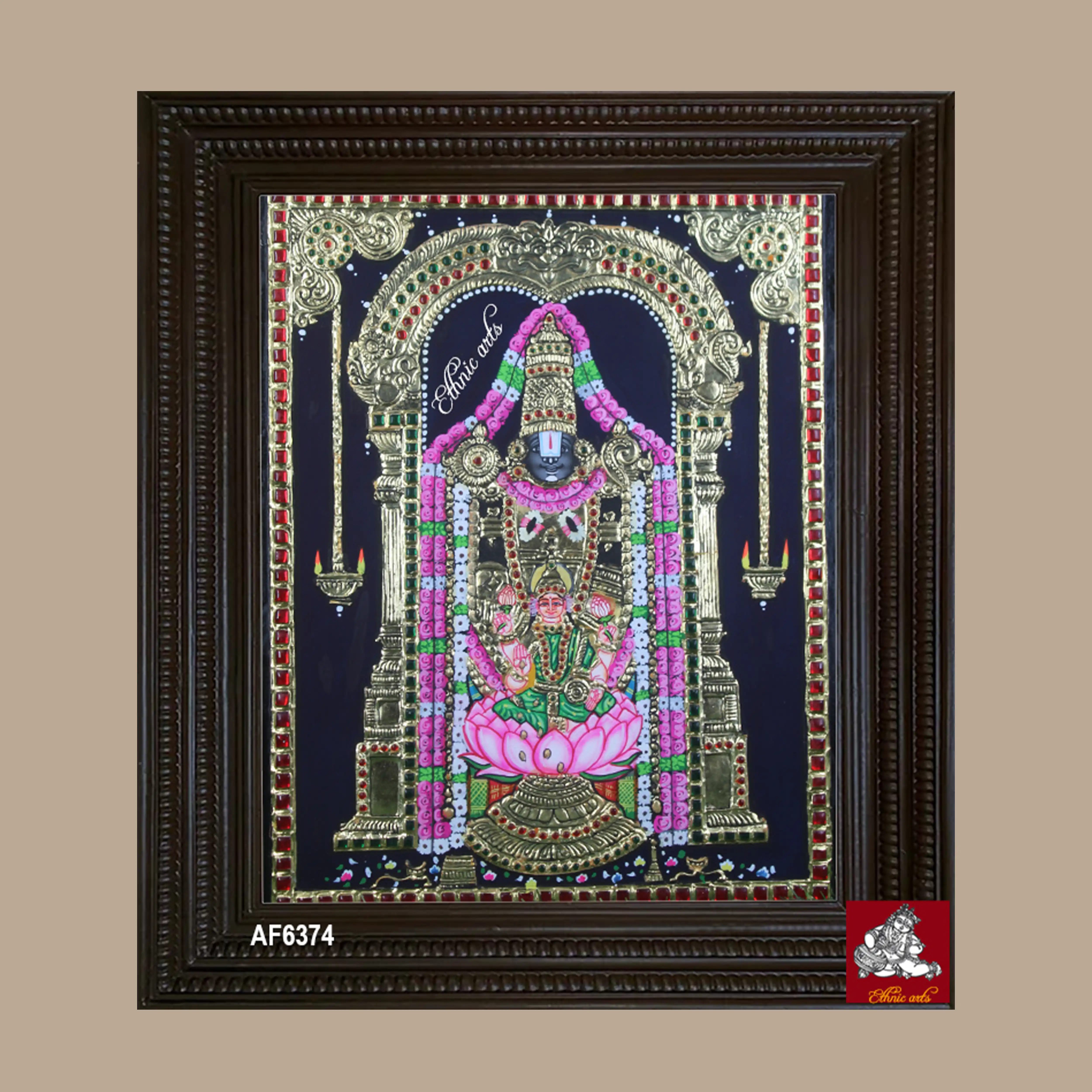 Tanjore painting showcases Lord Balaji