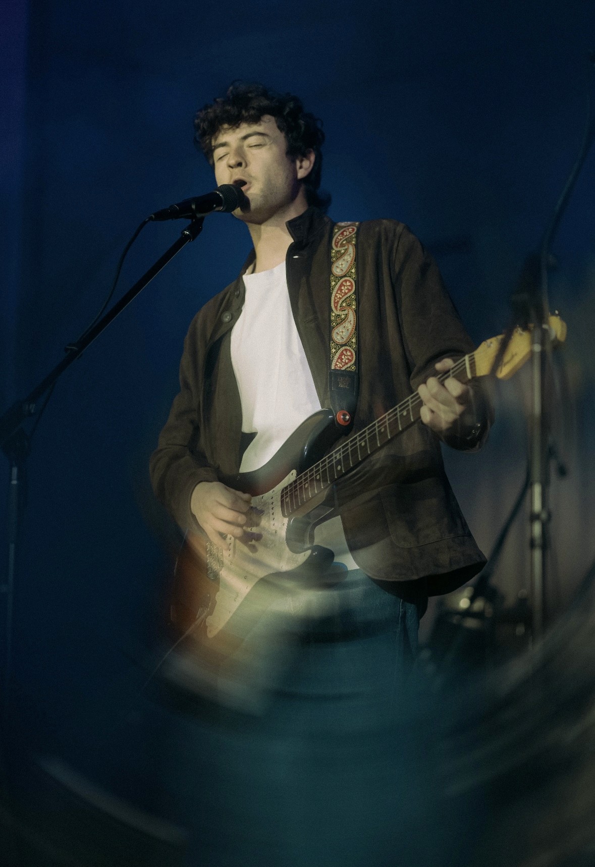 Jake Kimmel in recording studio at Berklee