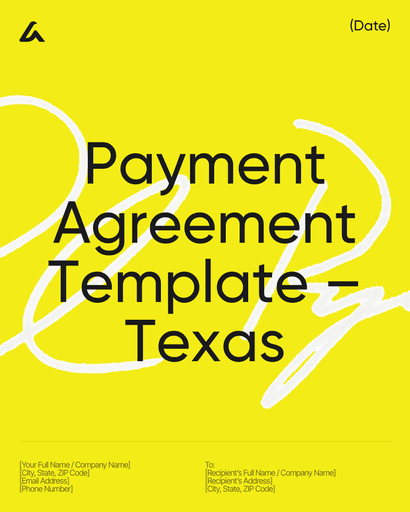 Payment Agreement Template – Texas