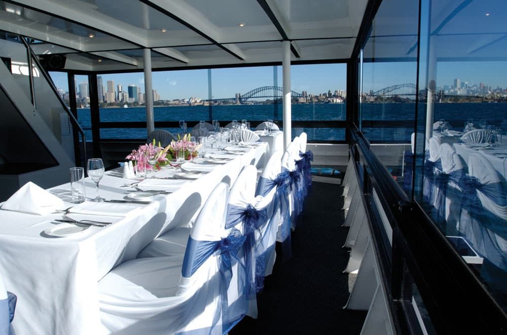 Luxury boats on the water