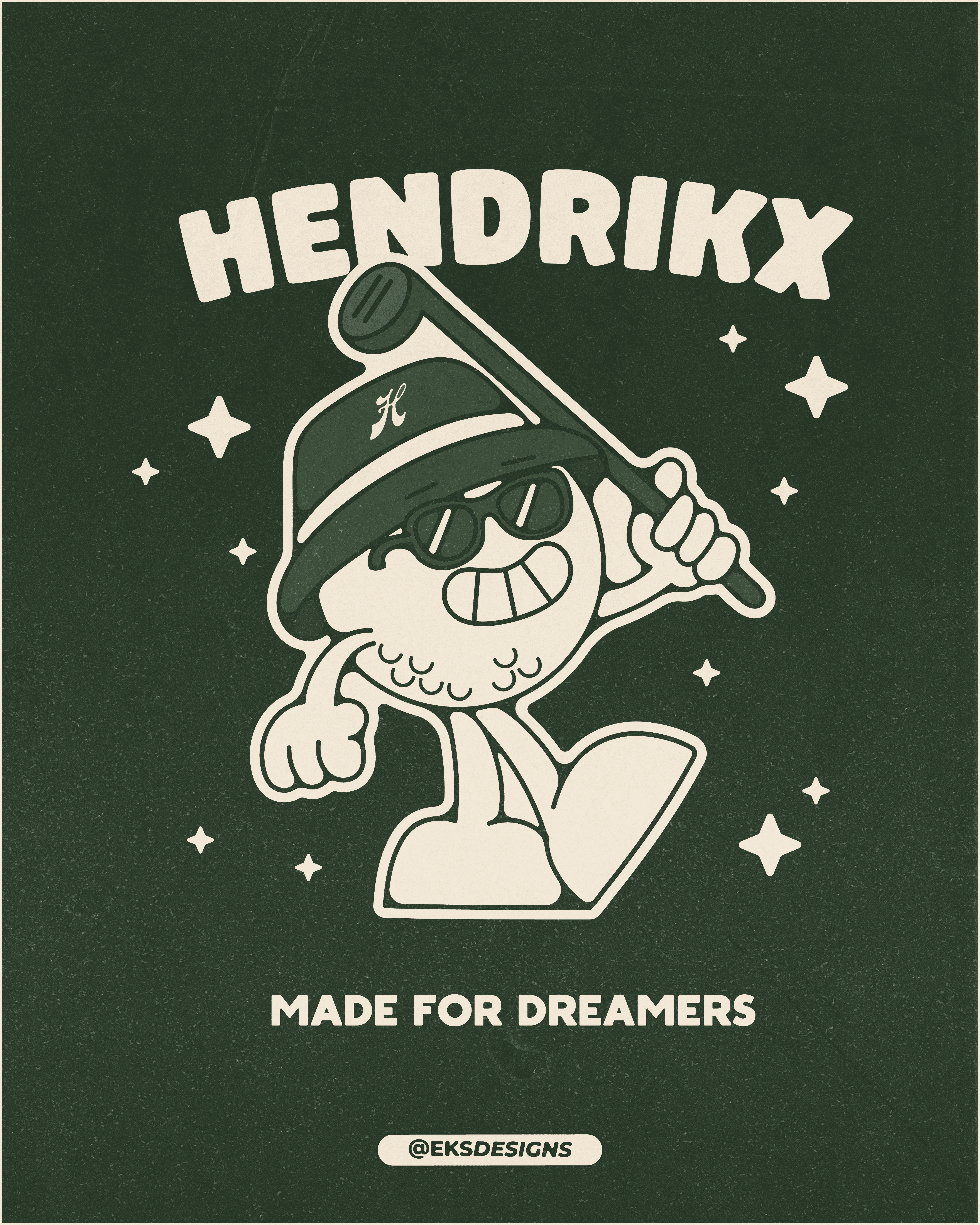 golf character, mascot design