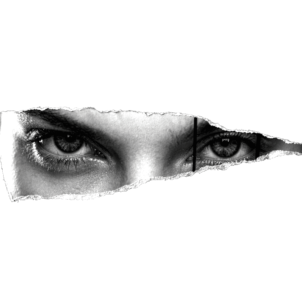 Image of a girls Eyes Watching the audience