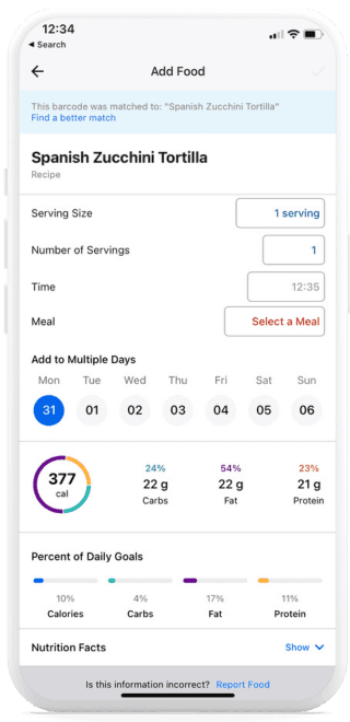 Quick Scan Your Foods