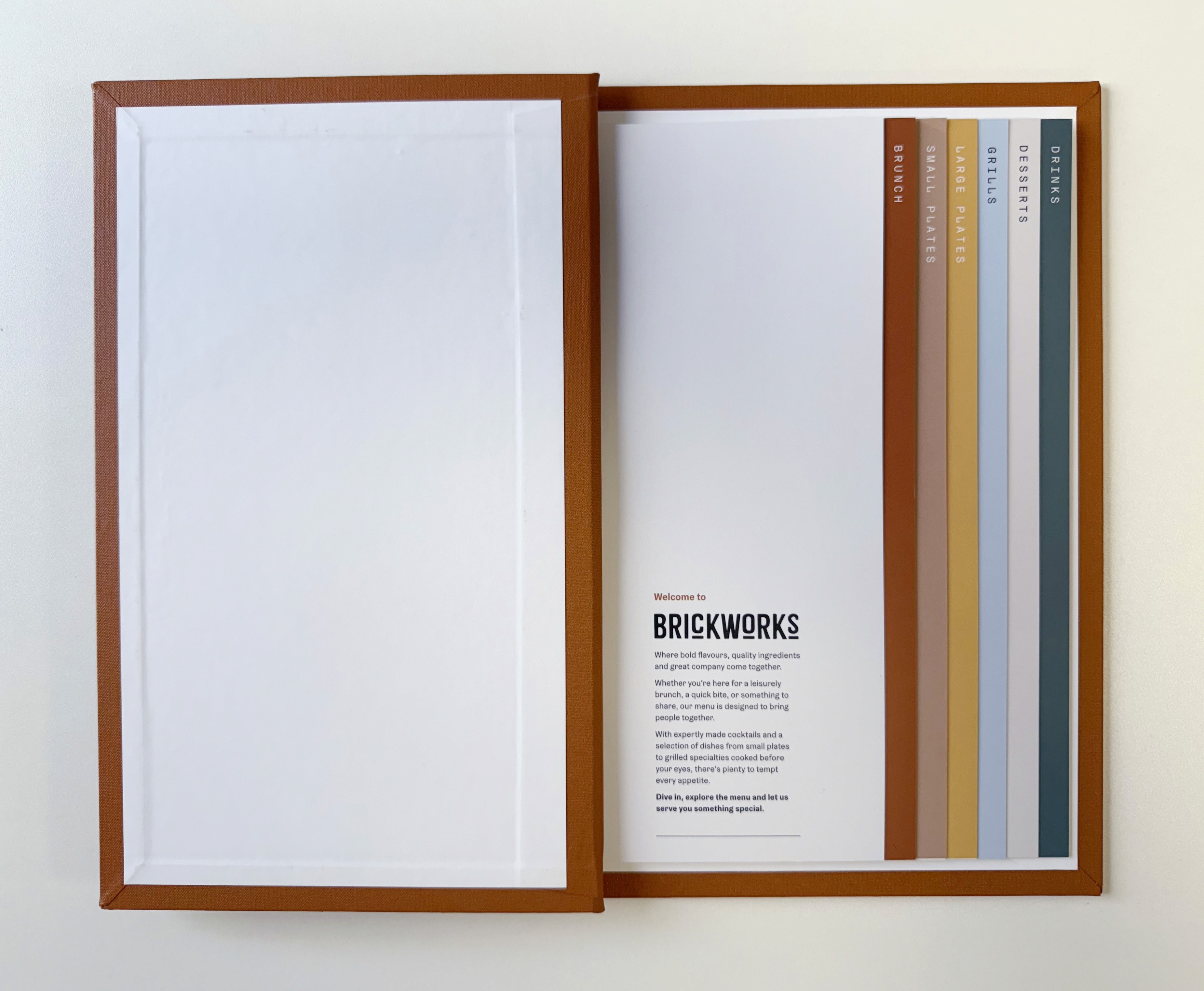 Menu Print Internal Page Design