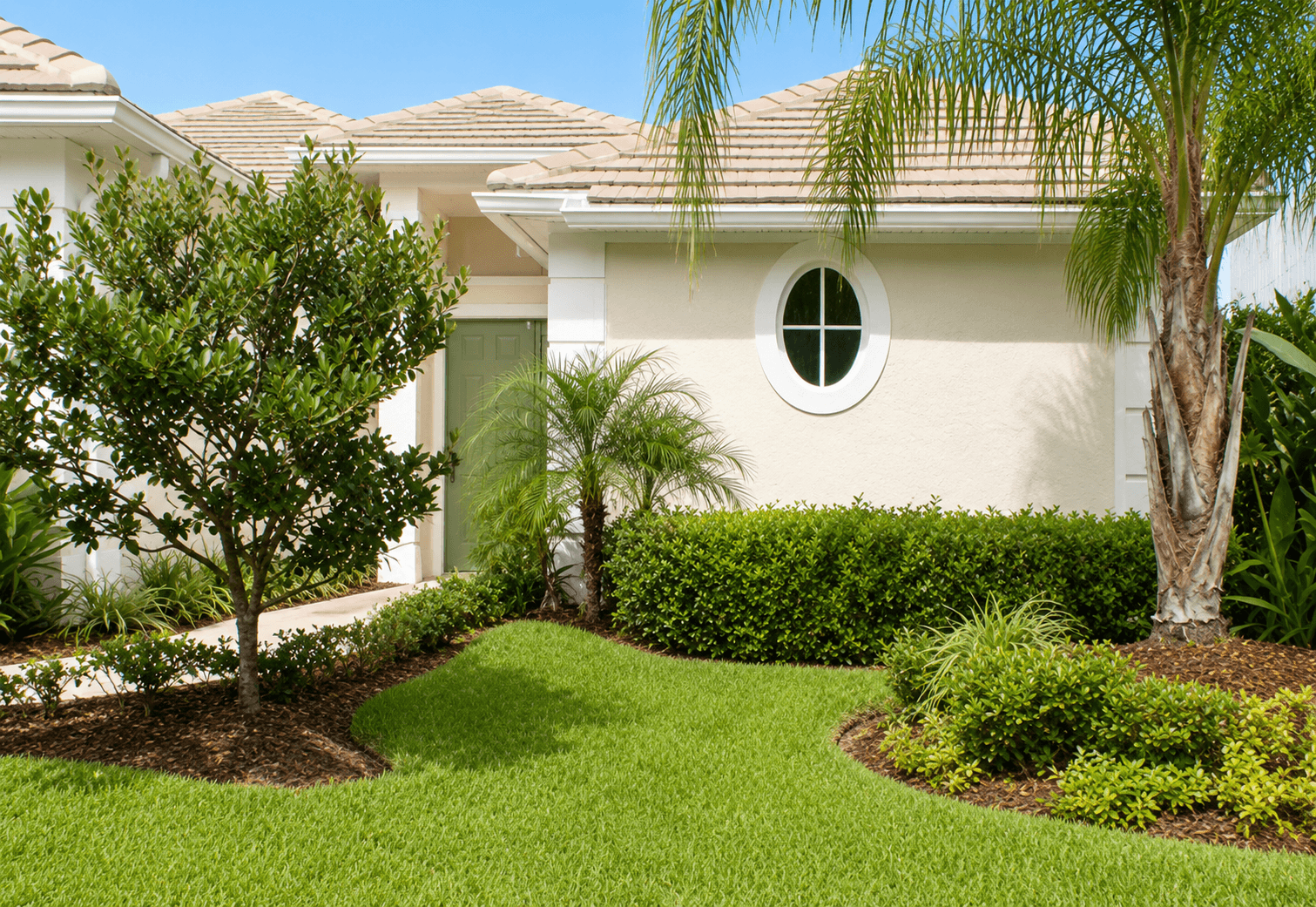 2000 New Roof Construction in Sea Oaks Lakeview Estates, Vero Beach with Entegra Broomswept Flat Tile in Sand
