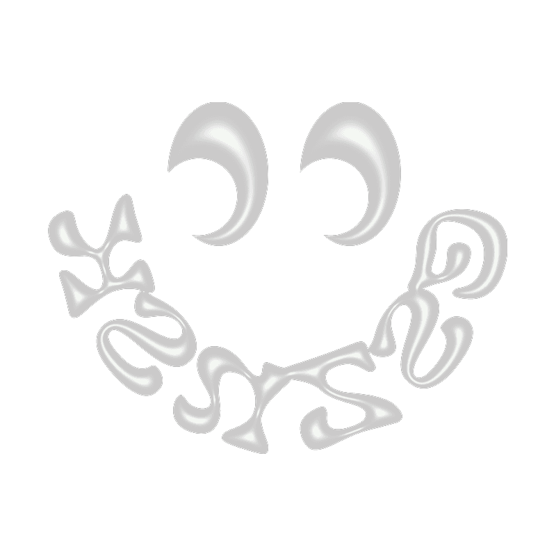 Joanna's logo, letters of her lastname csznsk put on a curve line, creating a smile