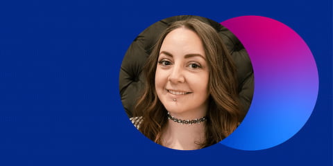 AI for UX blog header featuring Sarah, a UX Designer