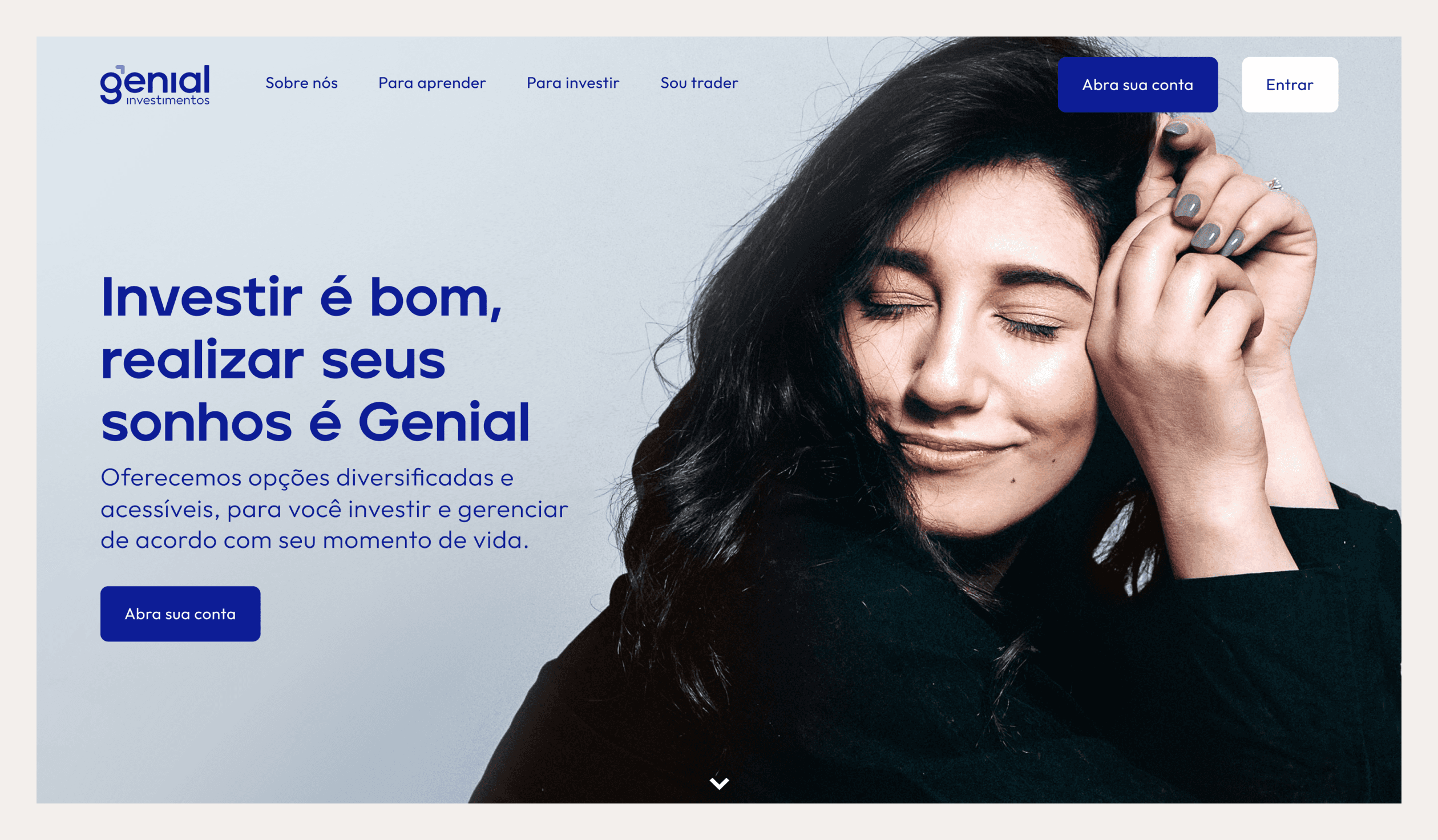 Genial Investimentos Homepage