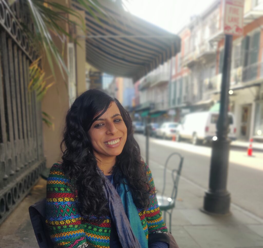 Young girl smiling at the camera