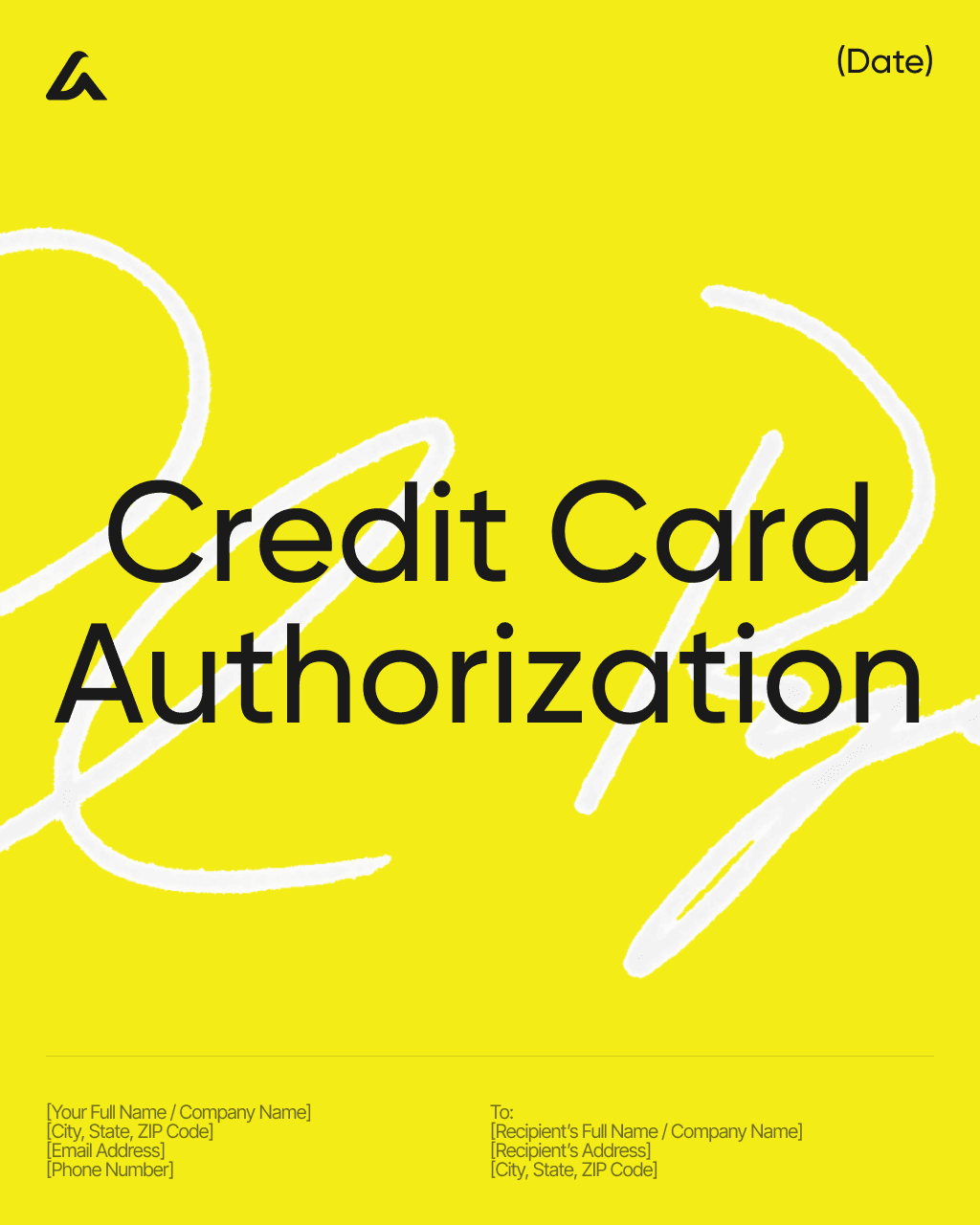 Credit Card Authorization