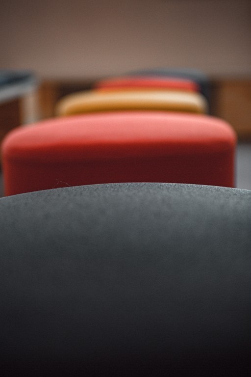 Close up of office stools