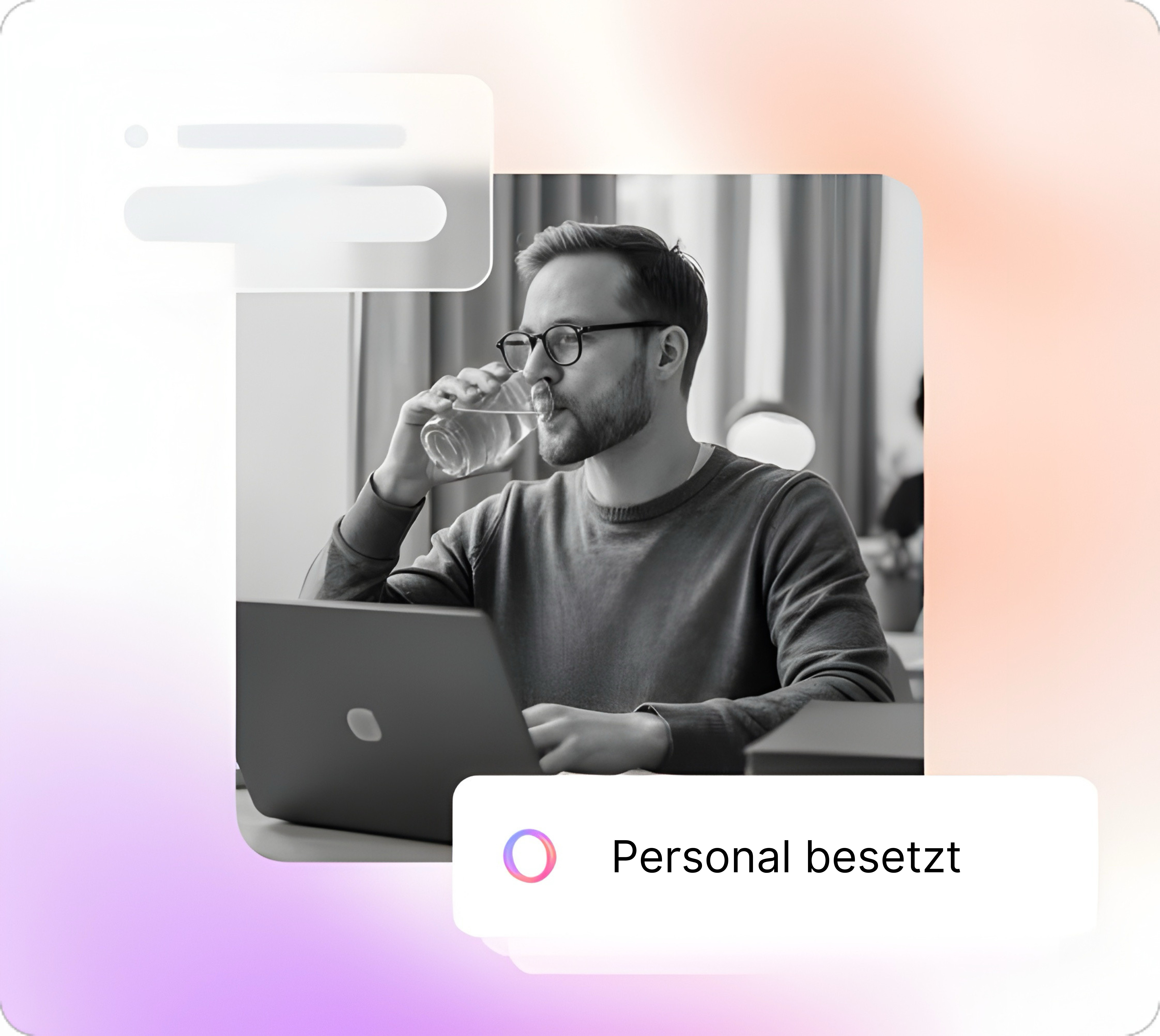 Man using laptop